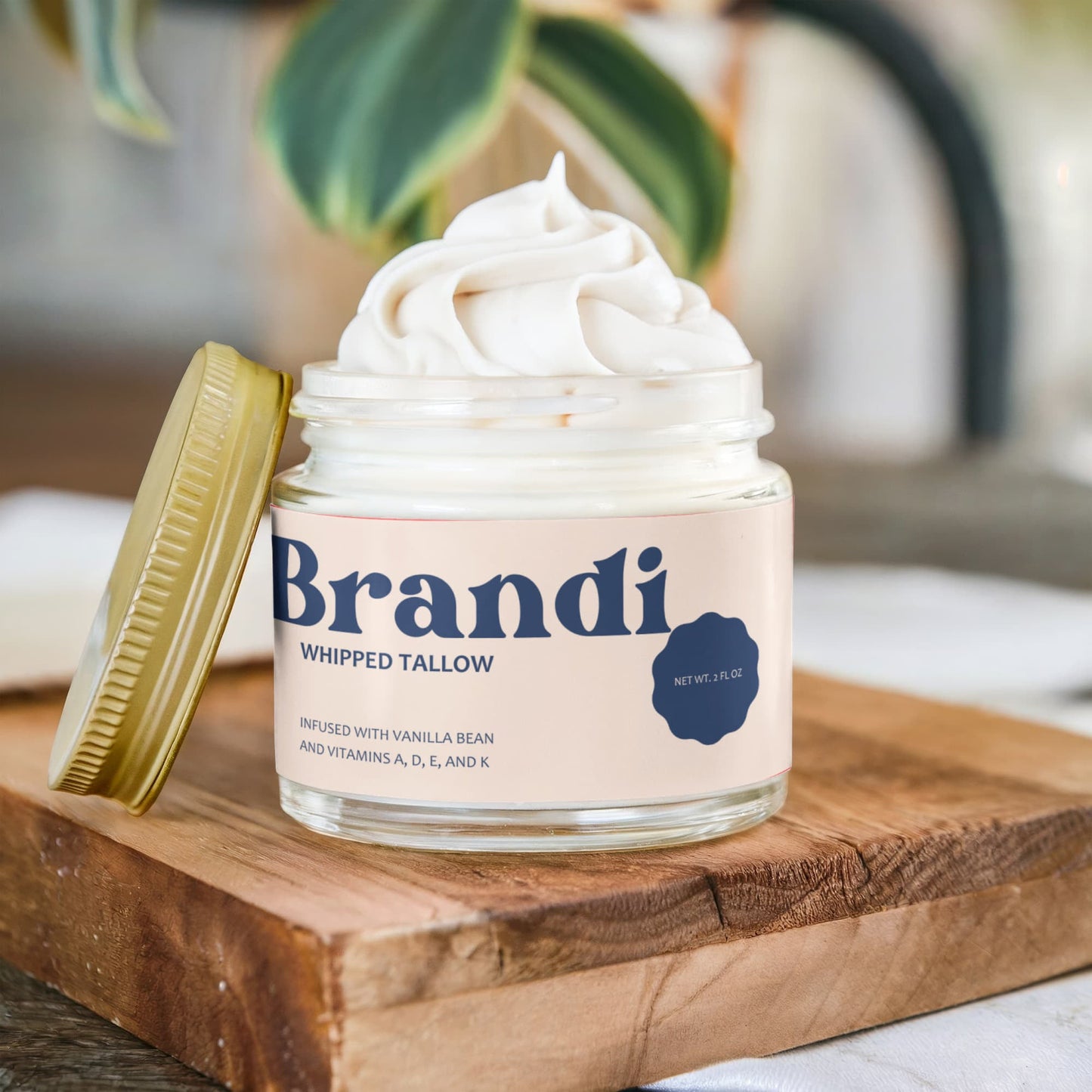 Whipped Grass-Fed Tallow Balm with Vanilla Bean