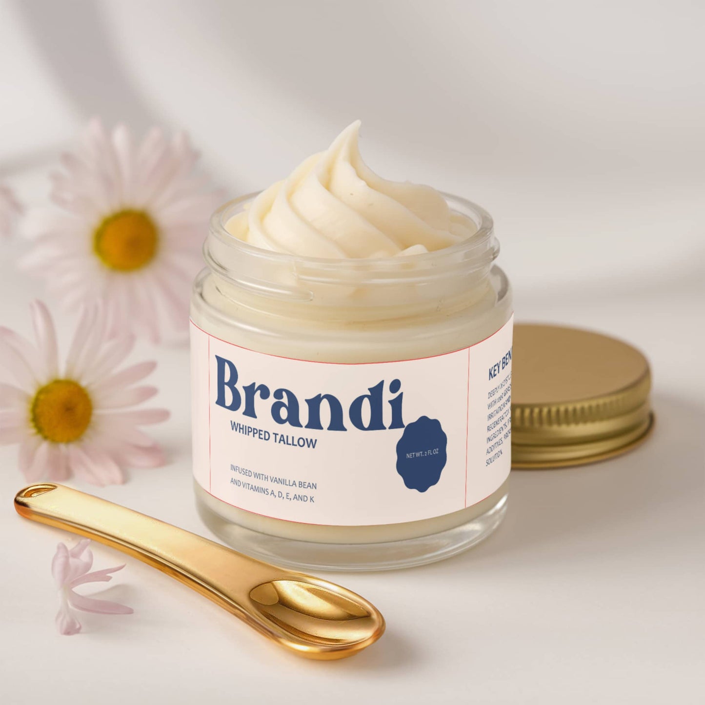 Whipped Grass-Fed Tallow Balm with Vanilla Bean