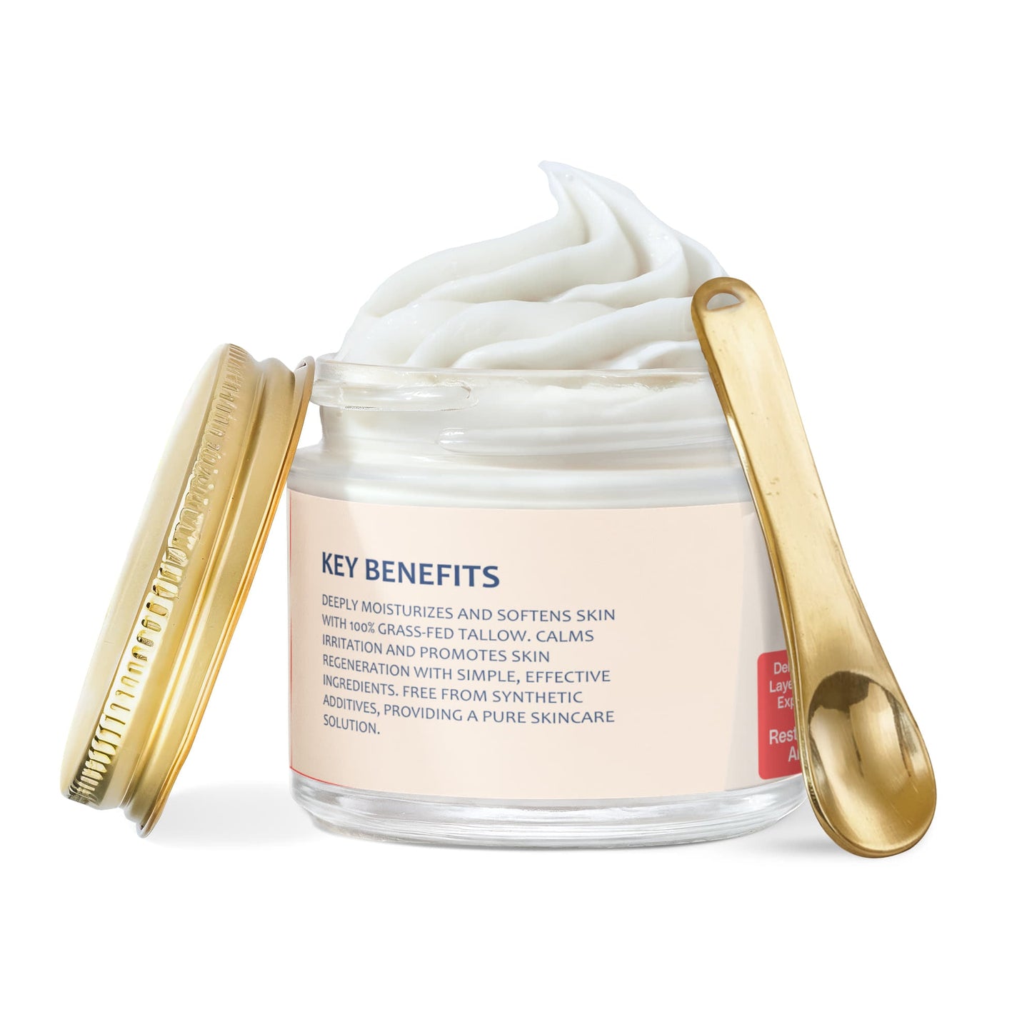 Whipped Grass-Fed Tallow Balm with Vanilla Bean