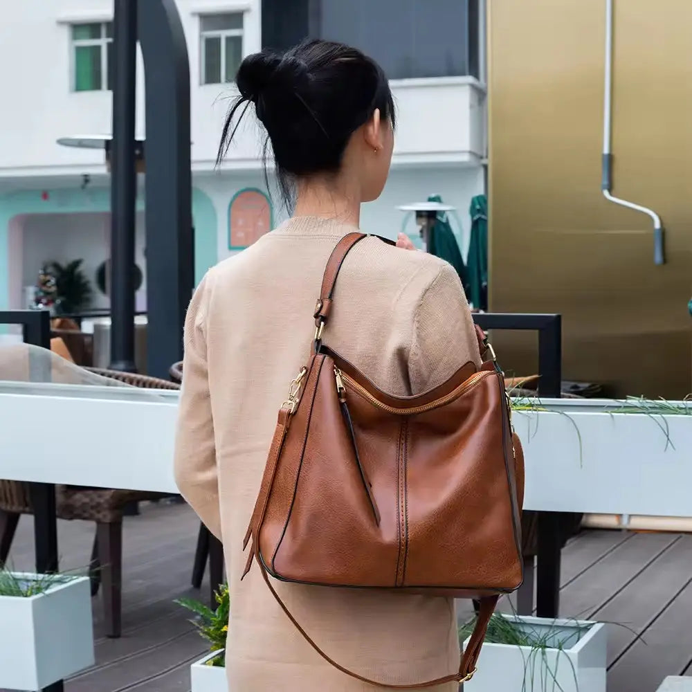 Chic Secure Leather Handbag