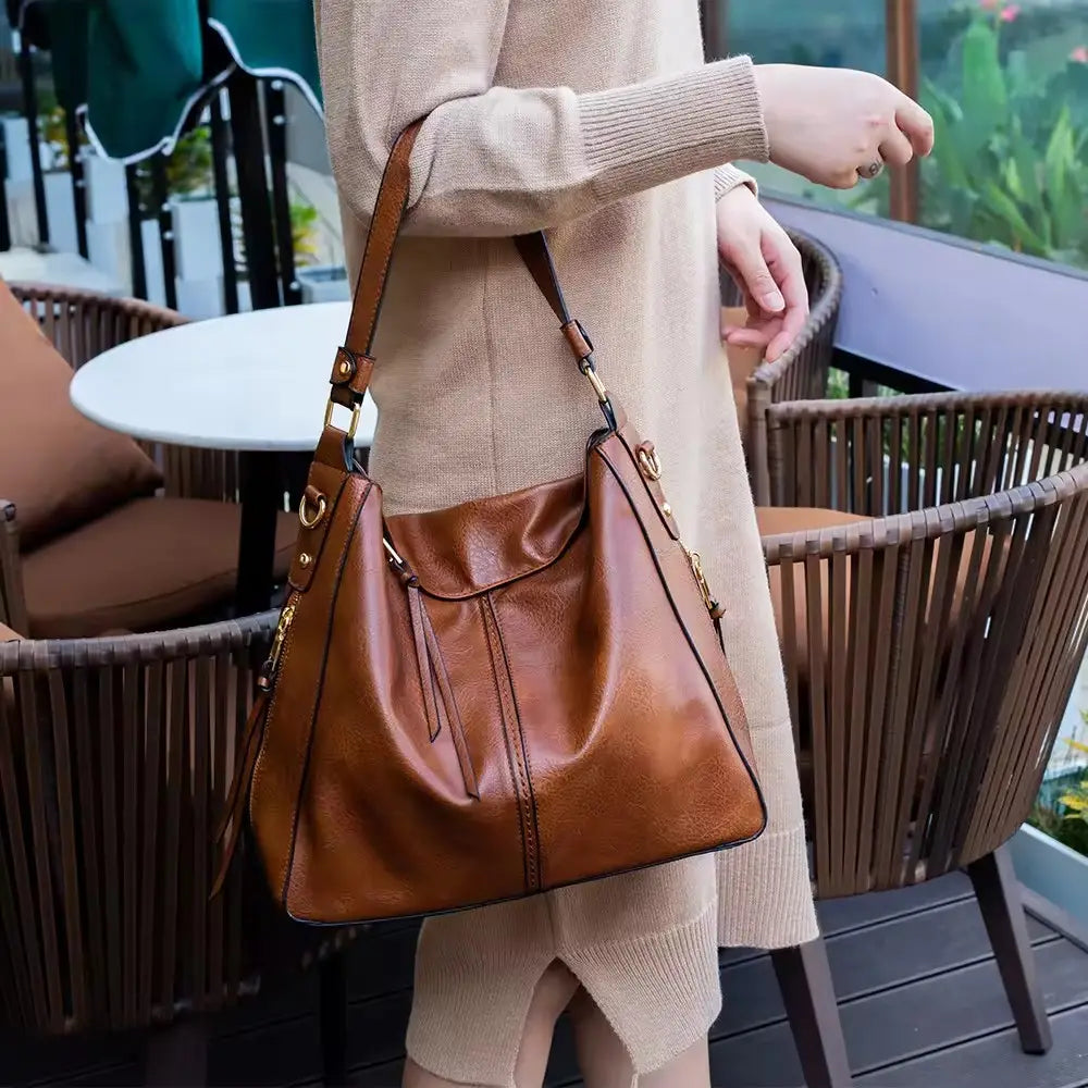 Chic Secure Leather Handbag