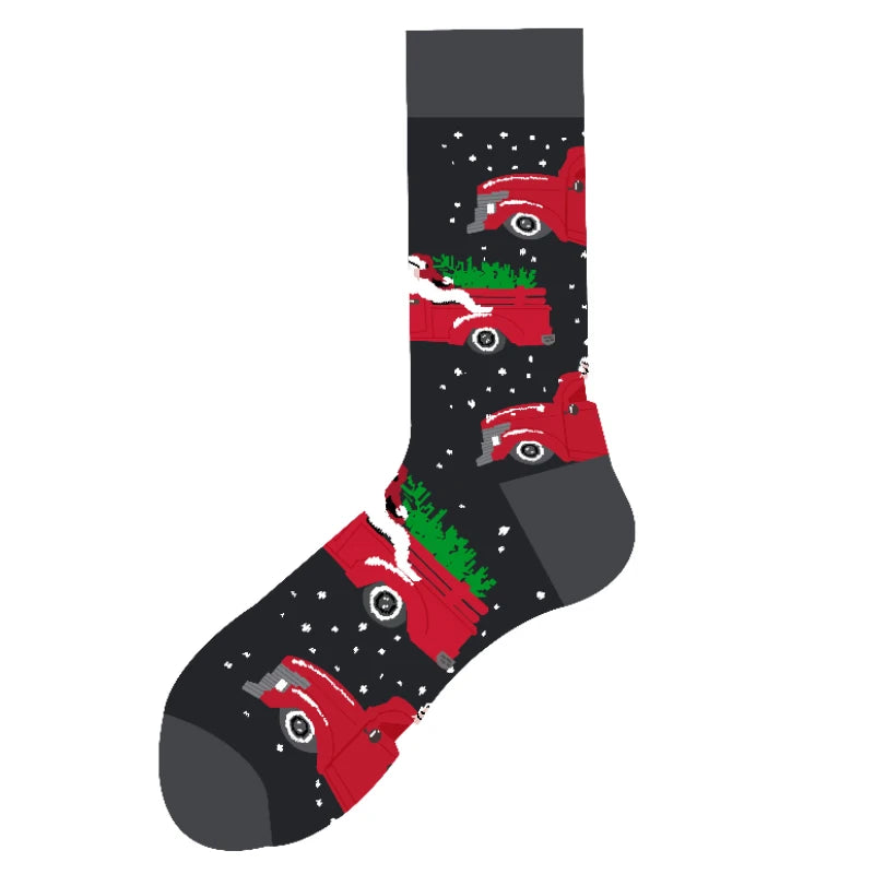 Cozy Christmas Fun Socks
