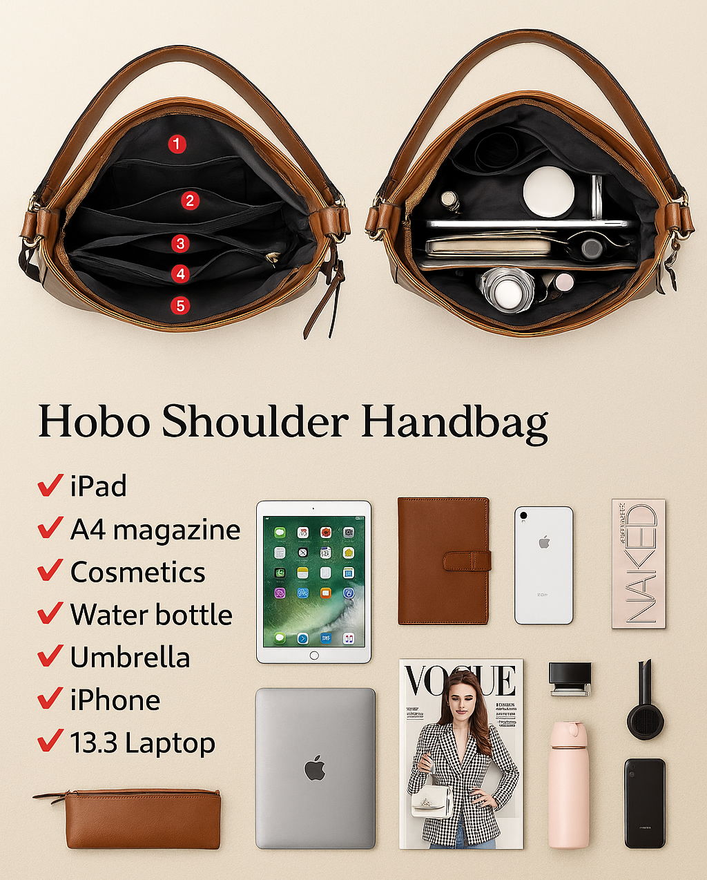 Chic Secure Leather Handbag